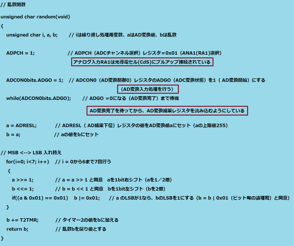 乱数関数プログラム