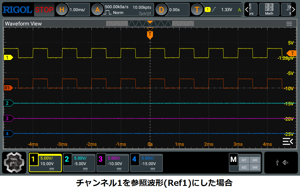 参照波形表示