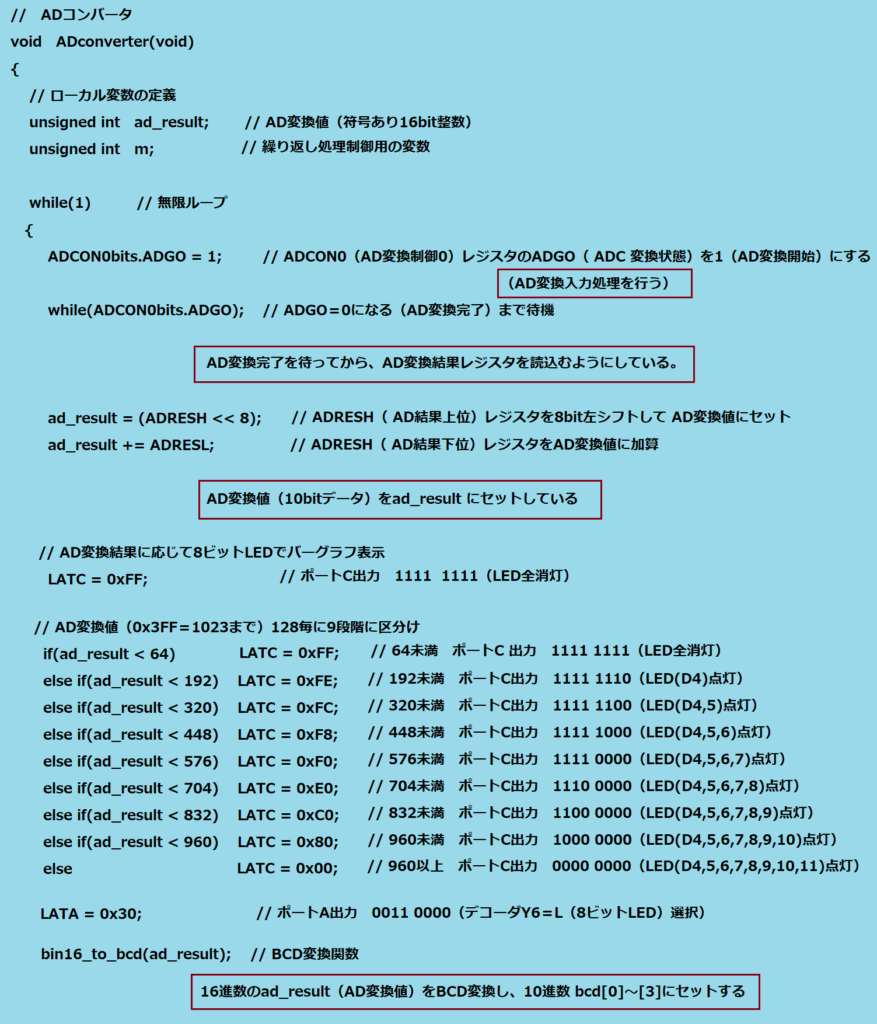 AD変換関数