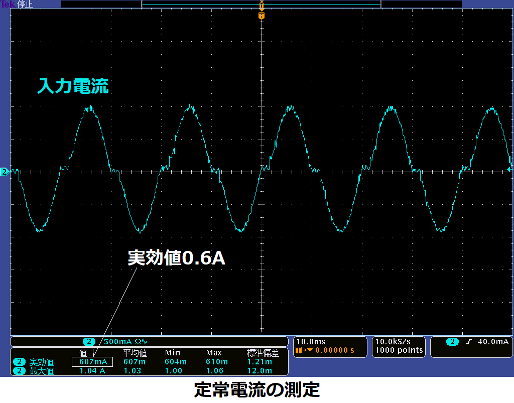 定常電流の測定