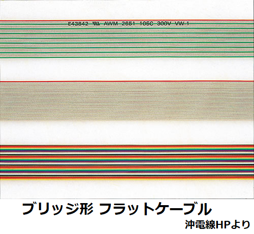 ブリッジ形フラットケーブル