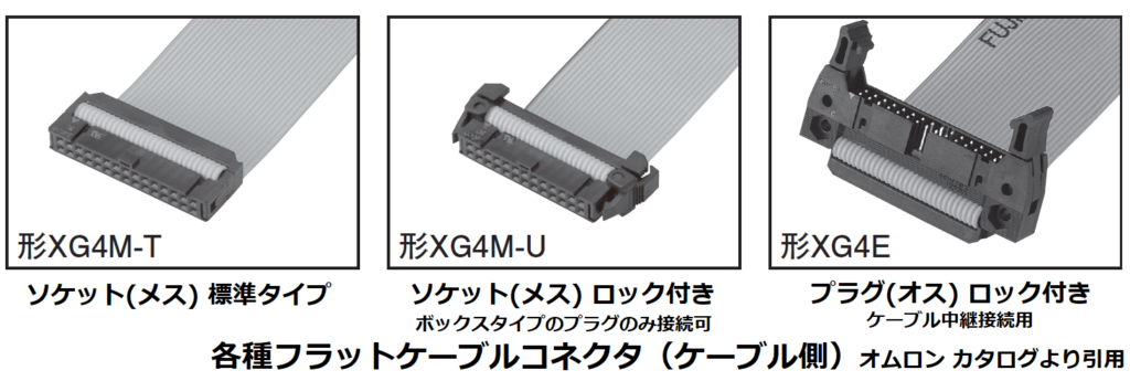 各種フラットケーブルコネクタ(ケーブル側)