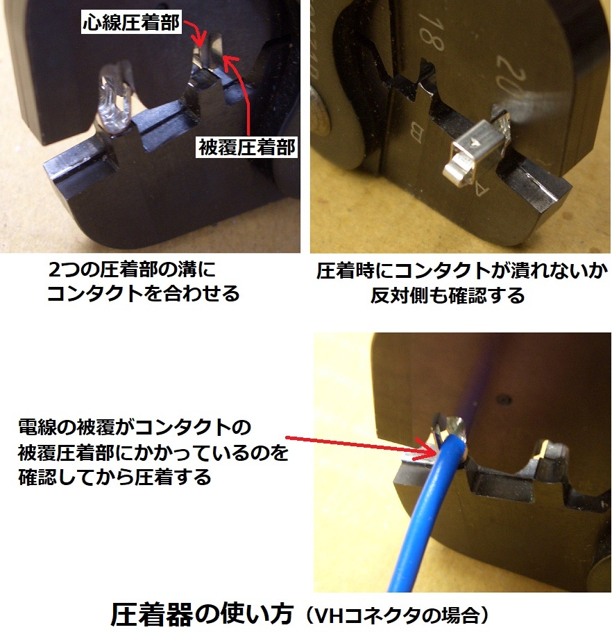圧着器の使い方